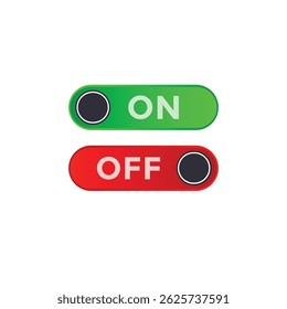 on and off icon vector design