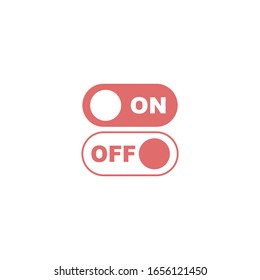 on off icon vector sign isolated for graphic and web design. on off symbol template color editable on white background.