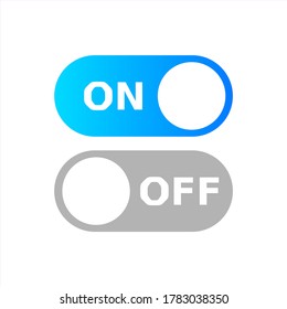On Off Icon Vektorgrafik. Tastenzeichen wechseln