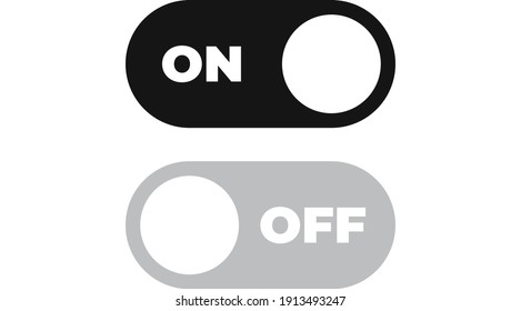 On Off Icon Vector. Switch Button Sign
