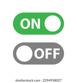 On off icon vector. Switch button sign illuystration on white background..eps