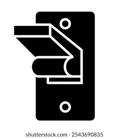 On and off icon vector. Switch illustration sign. Toggle symbol. Slider logo.