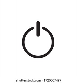 on off icon vector,power sign simbol illustration
