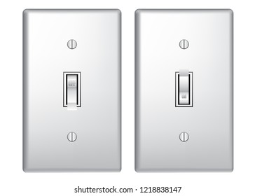 On Off Light Switch Vector Graphic Icon Illustration