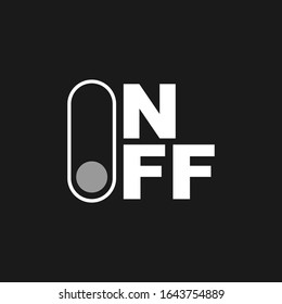 on and off logo icon design