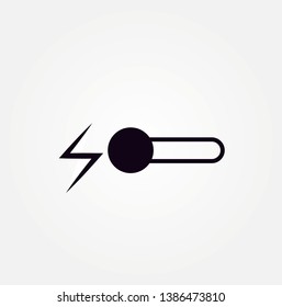 
on off notification outline single icon