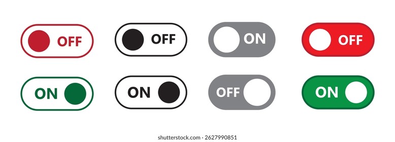 On off outline icon isolated. Symbol, logo illustration for mobile concept and web design.