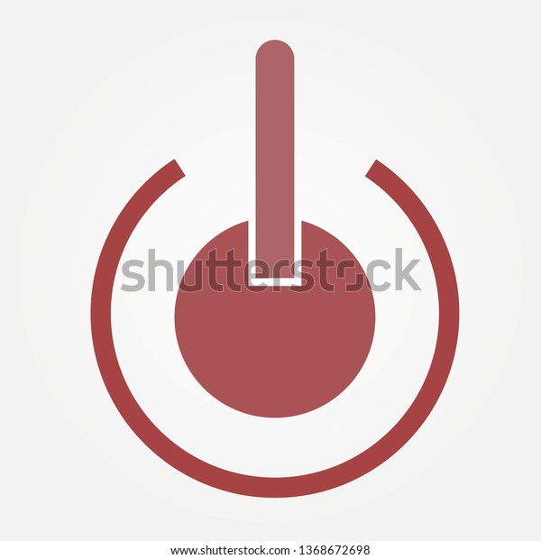 On Off Power Button Power Button Stock Vector (Royalty Free) 1368672698