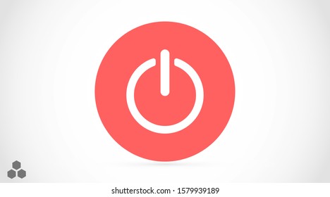 On / Off Power vector icon. On / Off power to the computer icon. Power vector illustration. On / Off for phone icon.