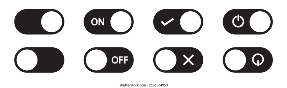 On Off Set Icon Power Button Stock Vector (Royalty Free) 2196364953 ...