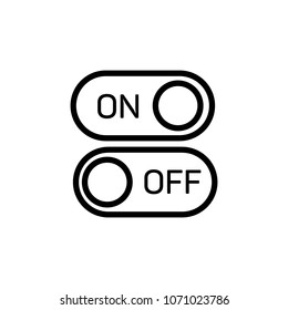 On Off Sign Vector Icon , Button Switch Modern,Minimalist Symbol Vector Illustration For Web And Mobile App Isolated On White Backround.Ui/Ux