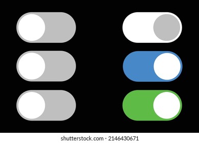 on off slider button icon. icon design for user interface (UI) web design or application design. simple power button icon
