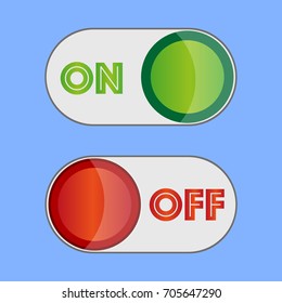 On Off Sliders Stock Vector (Royalty Free) 705647290 | Shutterstock