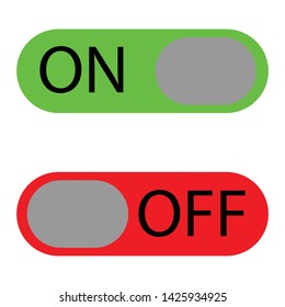 On / Off Switch Button Symbol Icon Vector Illustration