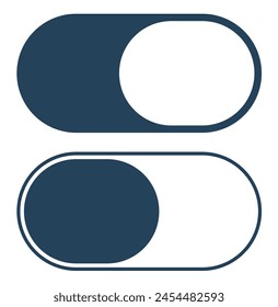 on off switch button vector