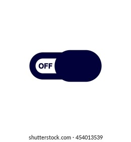 On Off switch Icon, flat design style