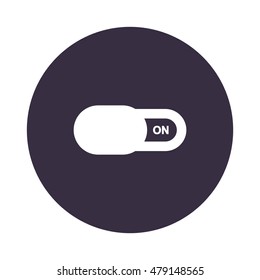 On Off switch Icon, flat design style