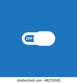 On Off switch Icon, flat design style