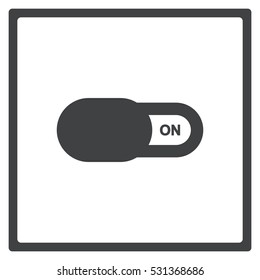 On Off switch Icon, flat design style