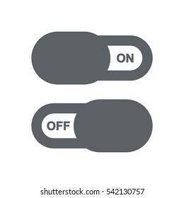 On Off switch Icon, flat design style