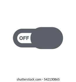 On Off switch Icon, flat design style