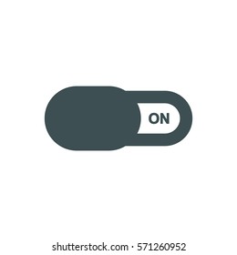 On Off switch Icon, flat design style