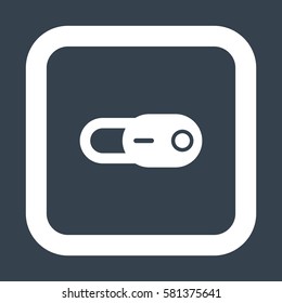On Off switch Icon, flat design style