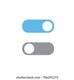 On Off switch Icon flat design