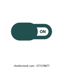 On Off switch Icon  isolated vector flat design