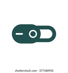 On Off switch Icon  isolated vector flat design
