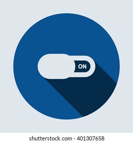 On Off switch Icon  isolated vector flat design