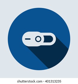 On Off switch Icon  isolated vector flat design
