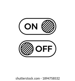 On off switch icon vector illustration