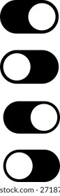 Iconos del interruptor de encendido y apagado para el diseño de la interfaz del App