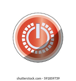 On off switch power icon vector illustration graphic design