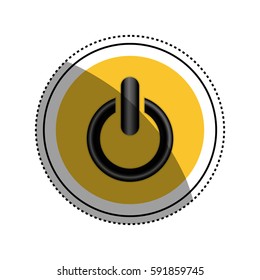 On off switch power icon vector illustration graphic design