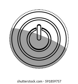 On off switch power icon vector illustration graphic design