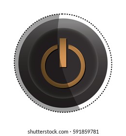 On off switch power icon vector illustration graphic design