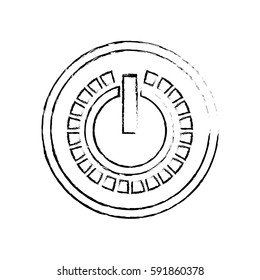 On off switch power icon vector illustration graphic design