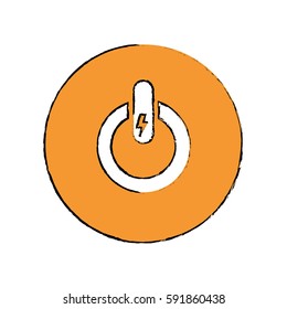 On off switch power icon vector illustration graphic design