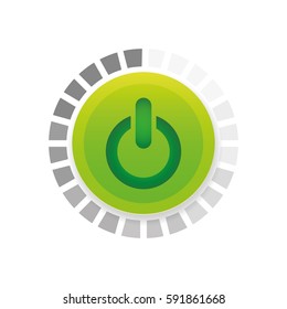 On off switch power icon vector illustration graphic design