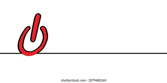 on - off switch for quote time to quit or don't quit or do it now. Cartoon vector exit, i quit icon or pictogram. Positive, inspiration, motivation concept symbol. toggle sign.