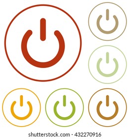 On Off switch sign