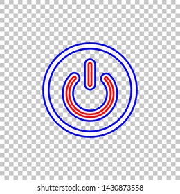 On Off Switch Sign Red White Stock Vector (Royalty Free) 1430873558 ...
