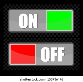 On Off switch slide button