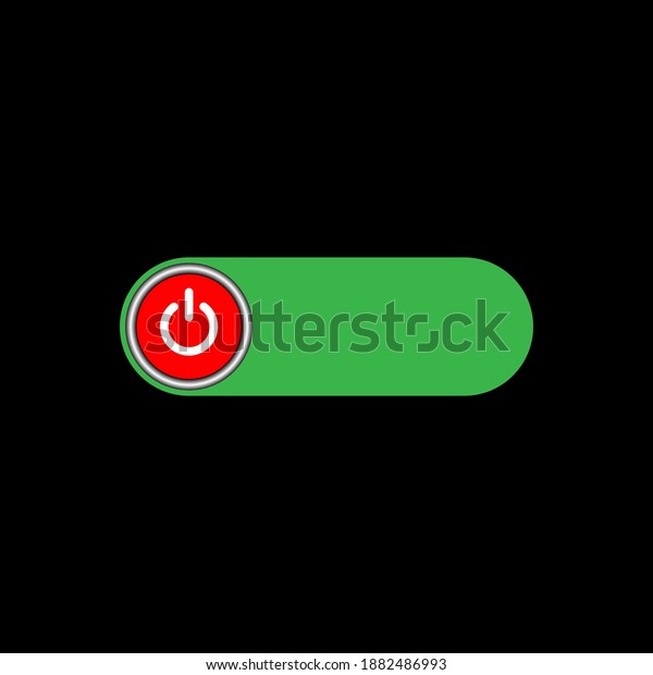 On Off Switch Slider Style Power Stock Vector (Royalty Free) 1882486993 ...