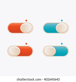On Off Switch for ui and ux design.