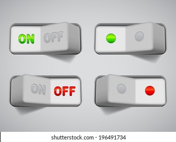 On and Off switches.