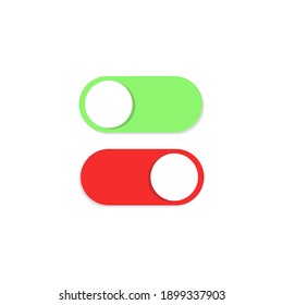 Ein Aus-Schalter.  Aus den Symbolen. Flaches Design. Aus-Taste. Vektorgrafik