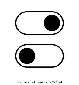 On and off switches vector icon.